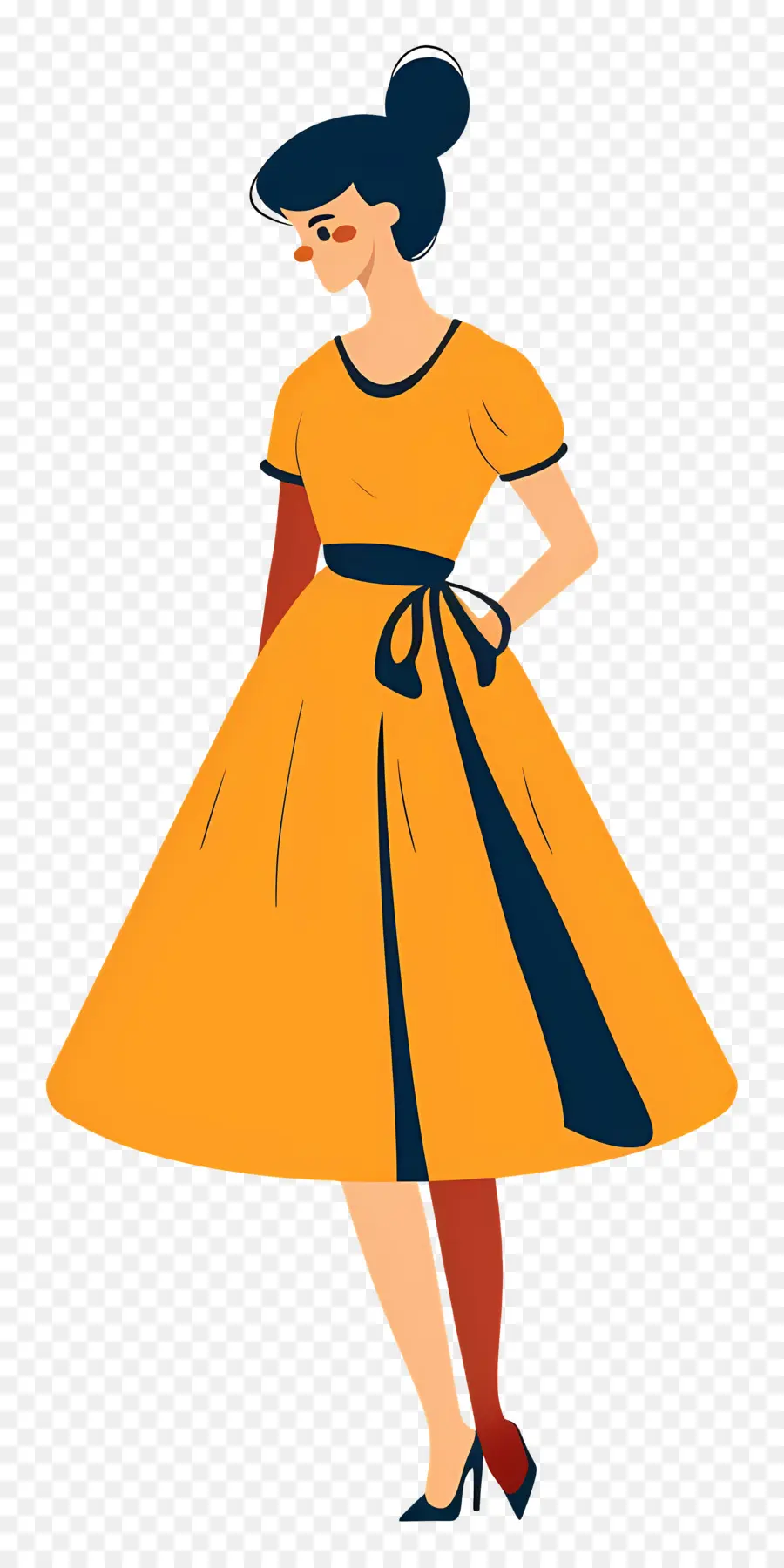 Mulher De Vestido，Moda PNG