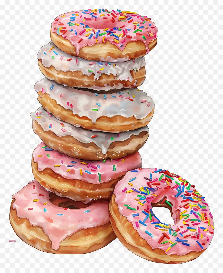 Pilha De Donuts，Donuts Empilhados PNG