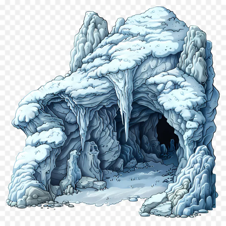 Caverna Subterrânea，Caverna De Gelo PNG