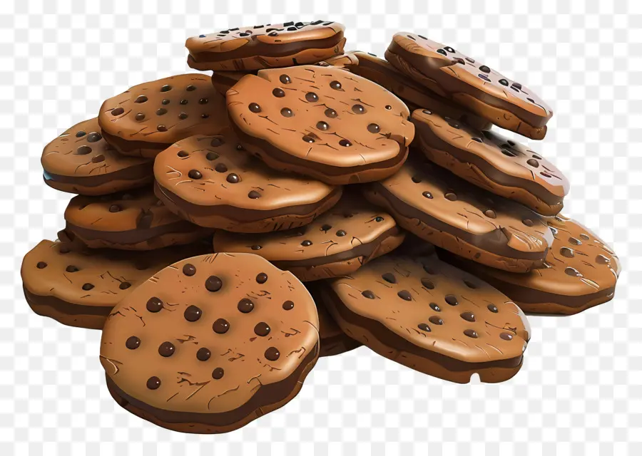 Biscoitos De Chocolate，Sobremesa PNG