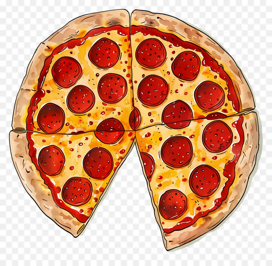 Pizza De Calabresa，Pizza PNG