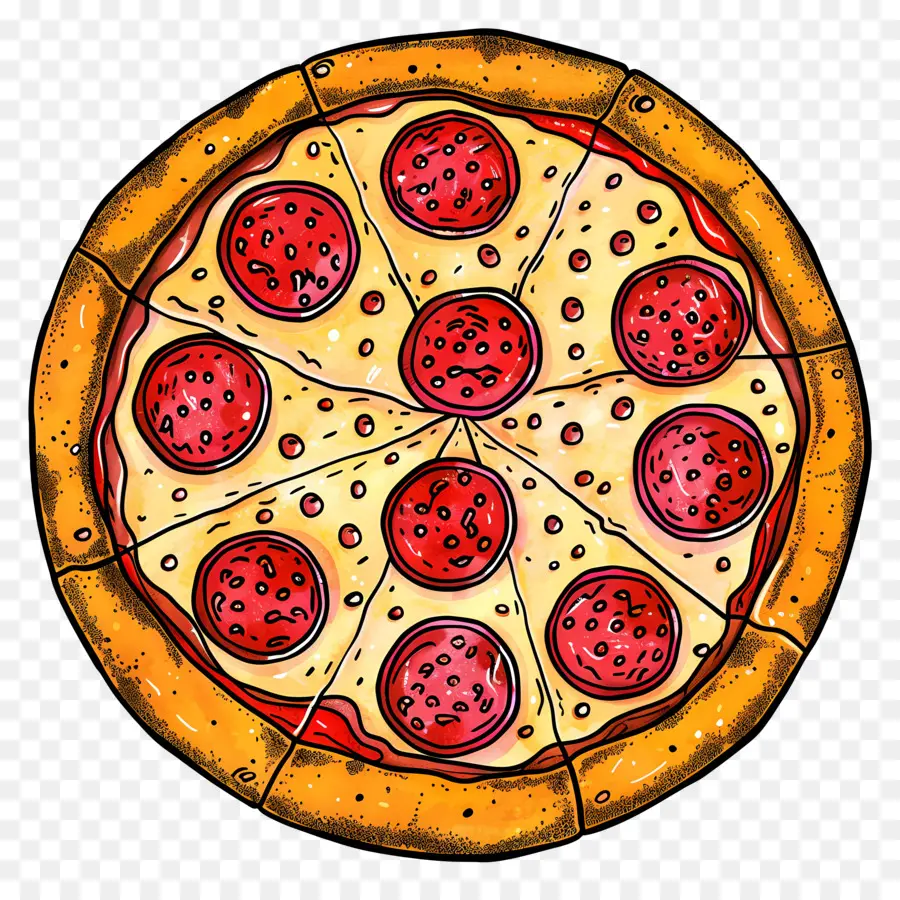 Pizza De Calabresa，Pizza PNG