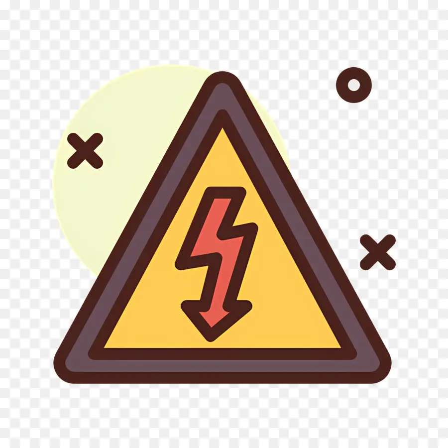 Aviso Elétrico，Sinal De Alerta Elétrico PNG