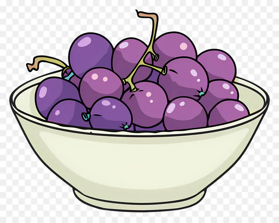 Tigela De Uvas，Fruta PNG