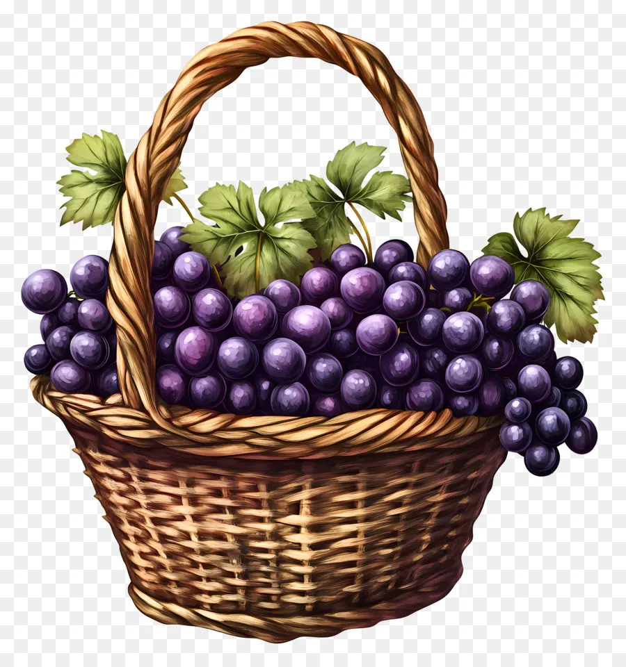 Uva，Cesta De Uvas PNG