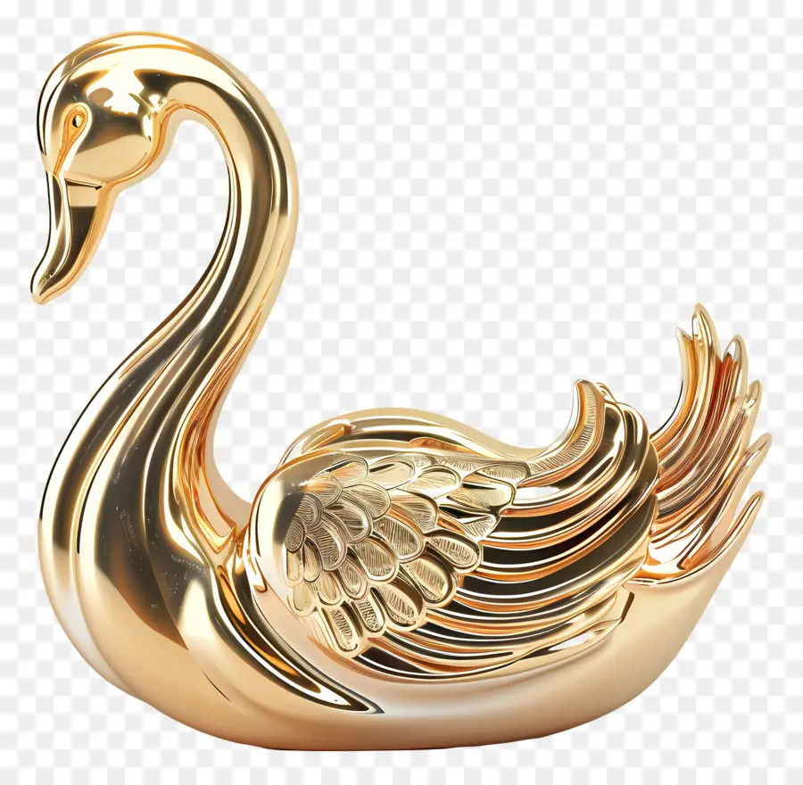 Cisne Dourado，Pássaro PNG