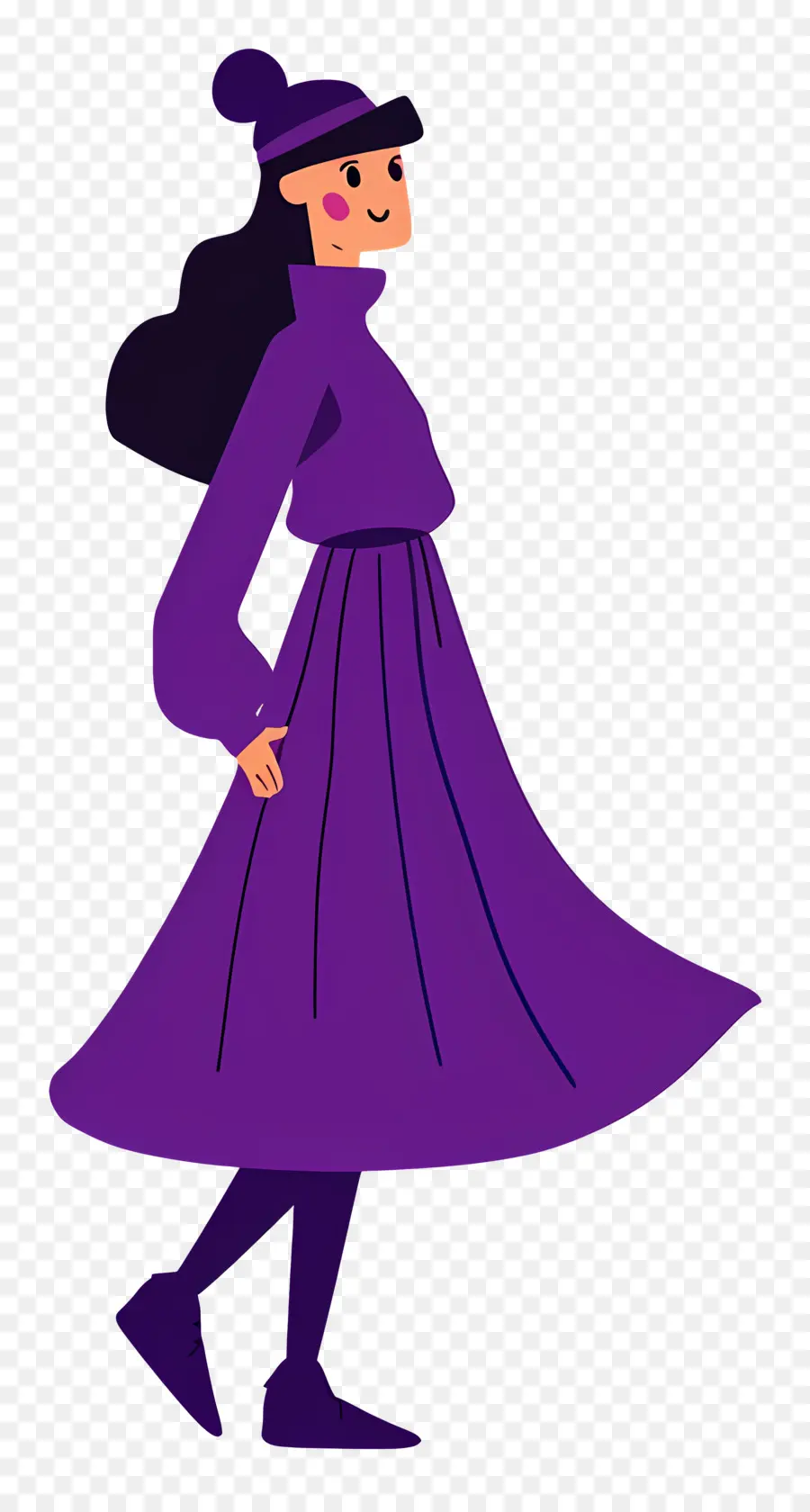 Mulher De Roxo，Mulher De Vestido Roxo PNG