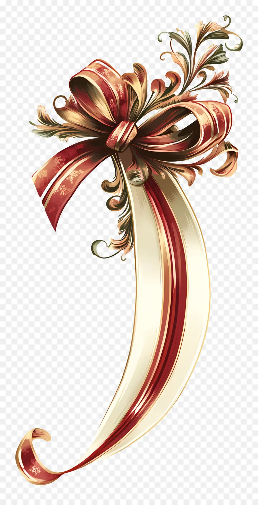 Canto Da Fita，Arco De Natal Elegante PNG