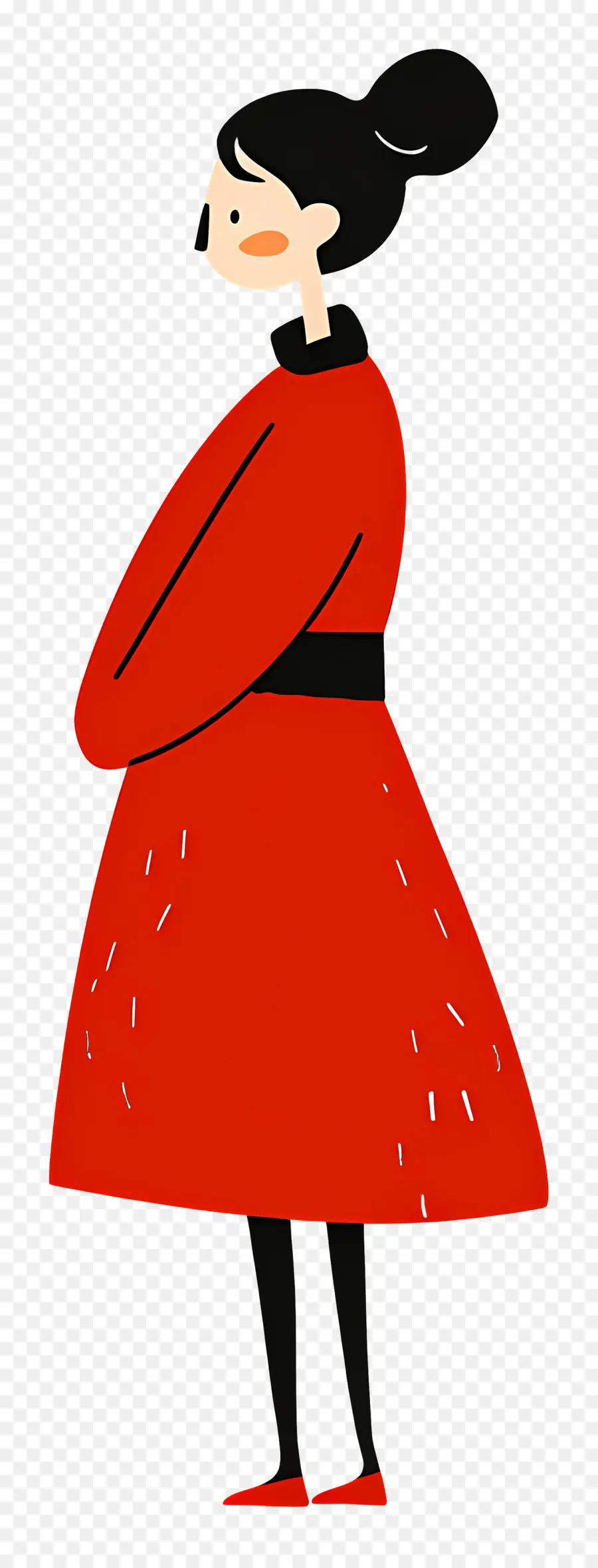 Mulher De Vermelho，Vestido Vermelho PNG