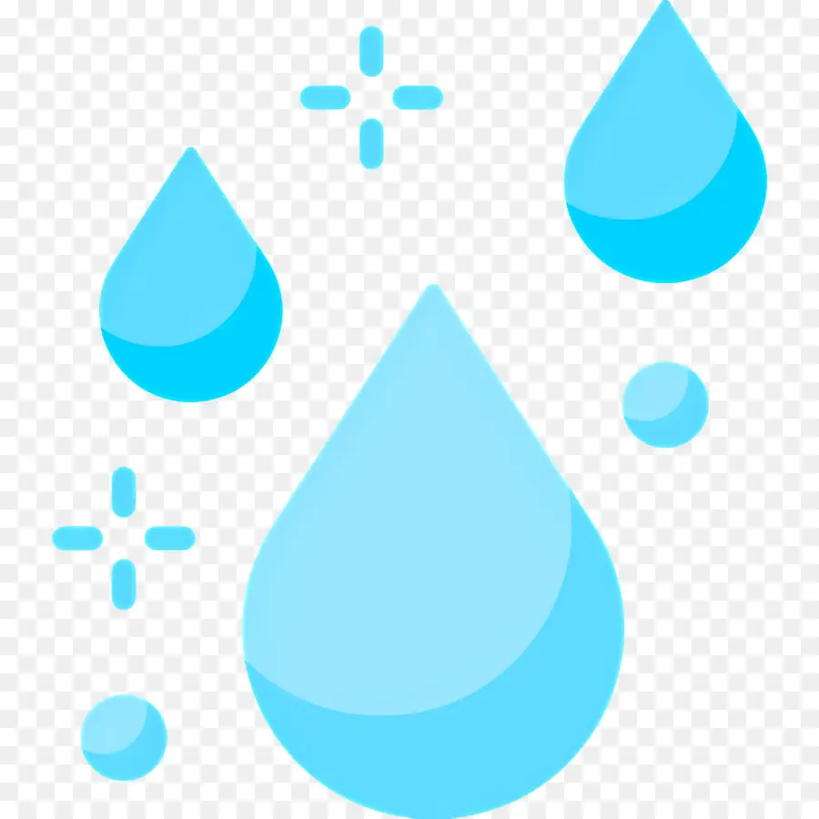 Gota De água，Gotas De água Azul PNG