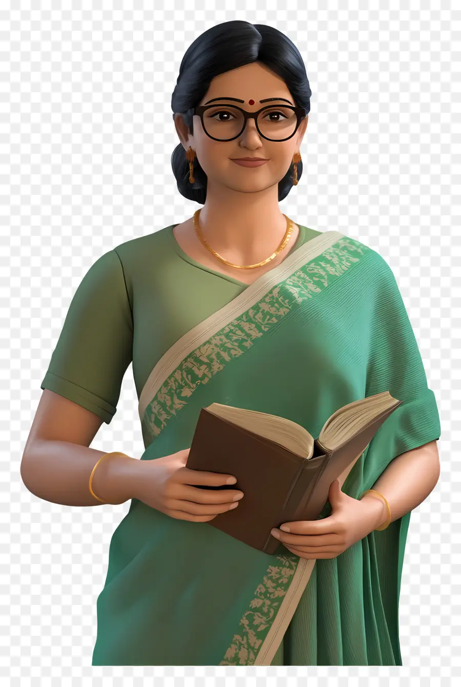 Professor，Mulher Com Livro PNG