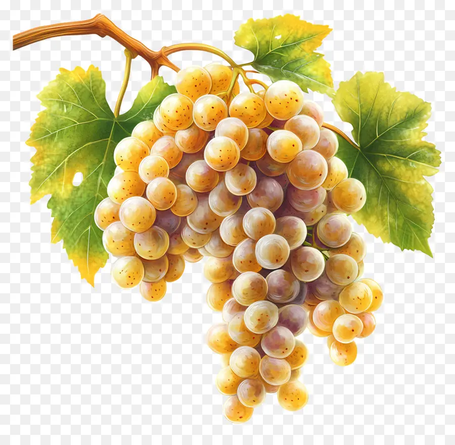 Colheita De Uvas，Uvas Verdes PNG