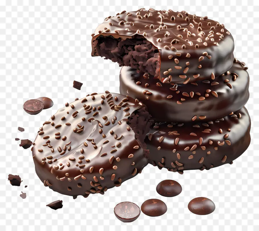 Biscoitos De Chocolate，Sobremesa PNG