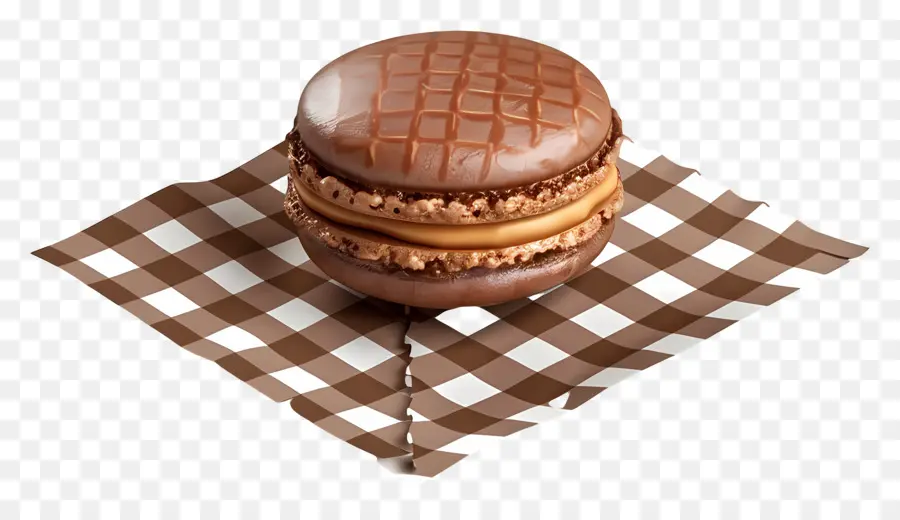 Macarrão，Macaron De Chocolate PNG