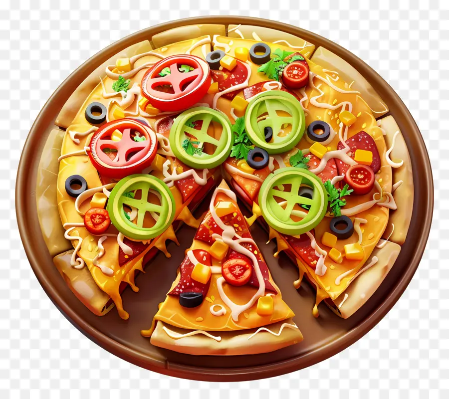 Pizza Mexicana，Pizza PNG