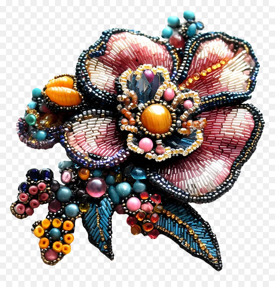 Broche，Flor Frisada PNG