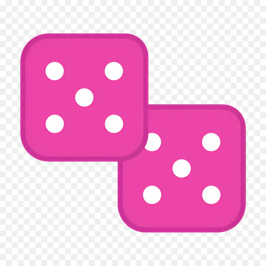 Dados De Cassino，Dados Rosa PNG