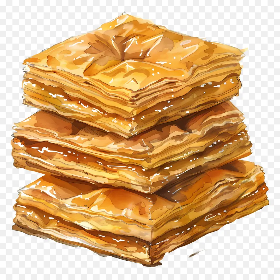 Pilha De Baklava，Baklava PNG