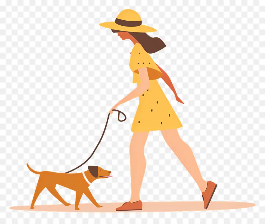 Mulher Passeando Com Cachorro，Mulher PNG