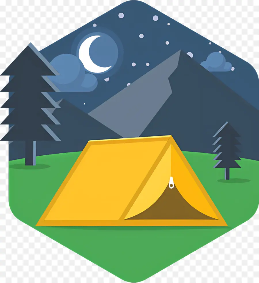 Barraca De Acampamento，Noite PNG