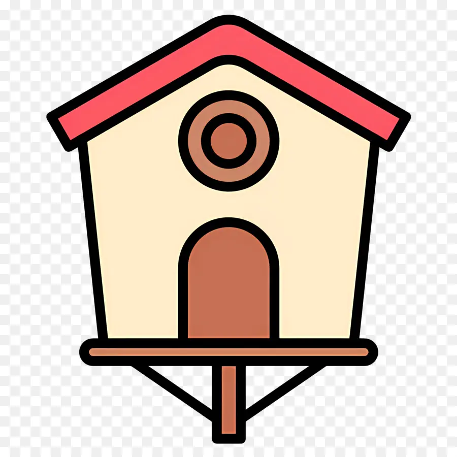 Casa De Passarinho，Telhado Vermelho PNG