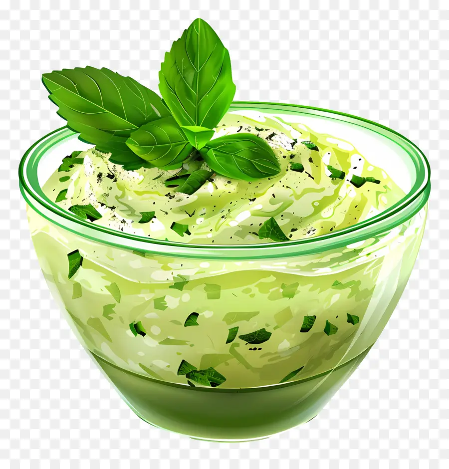 Raita Verde，Molho De Ervas PNG