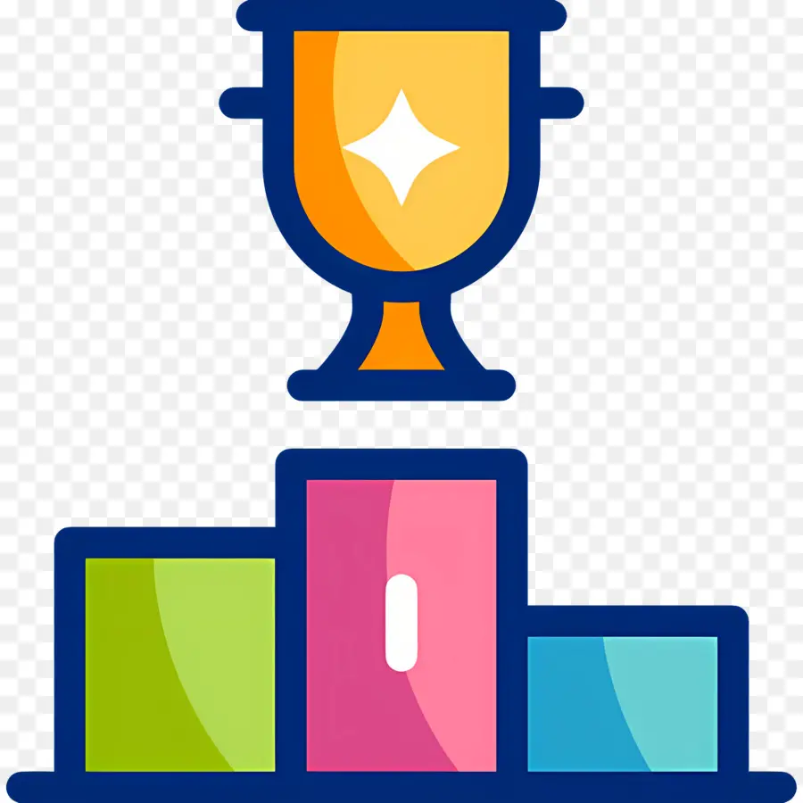 Pódio Do Troféu，Troféu PNG