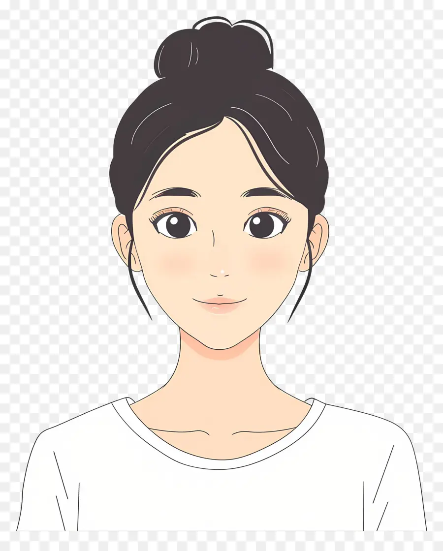 Mulher Coreana，Garota Anime PNG