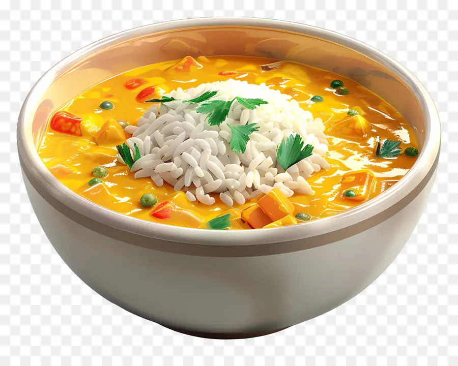 Arroz Com Curry，Tigela De Caril PNG