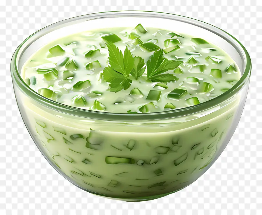 Raita Verde，Salada De Pepino PNG