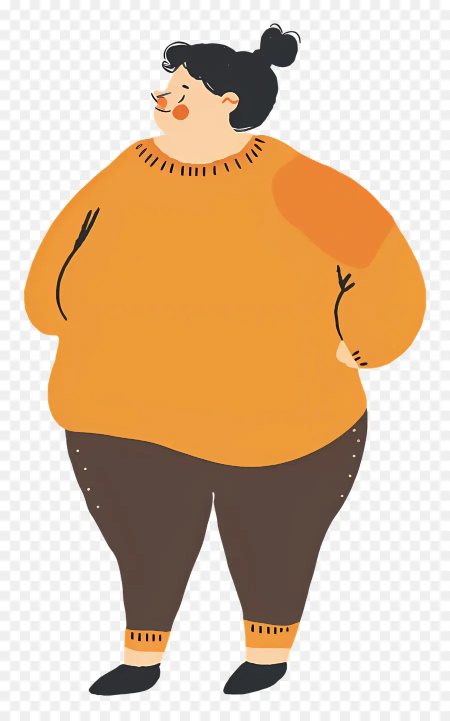 Mulher Gorda，Pessoa De Suéter PNG