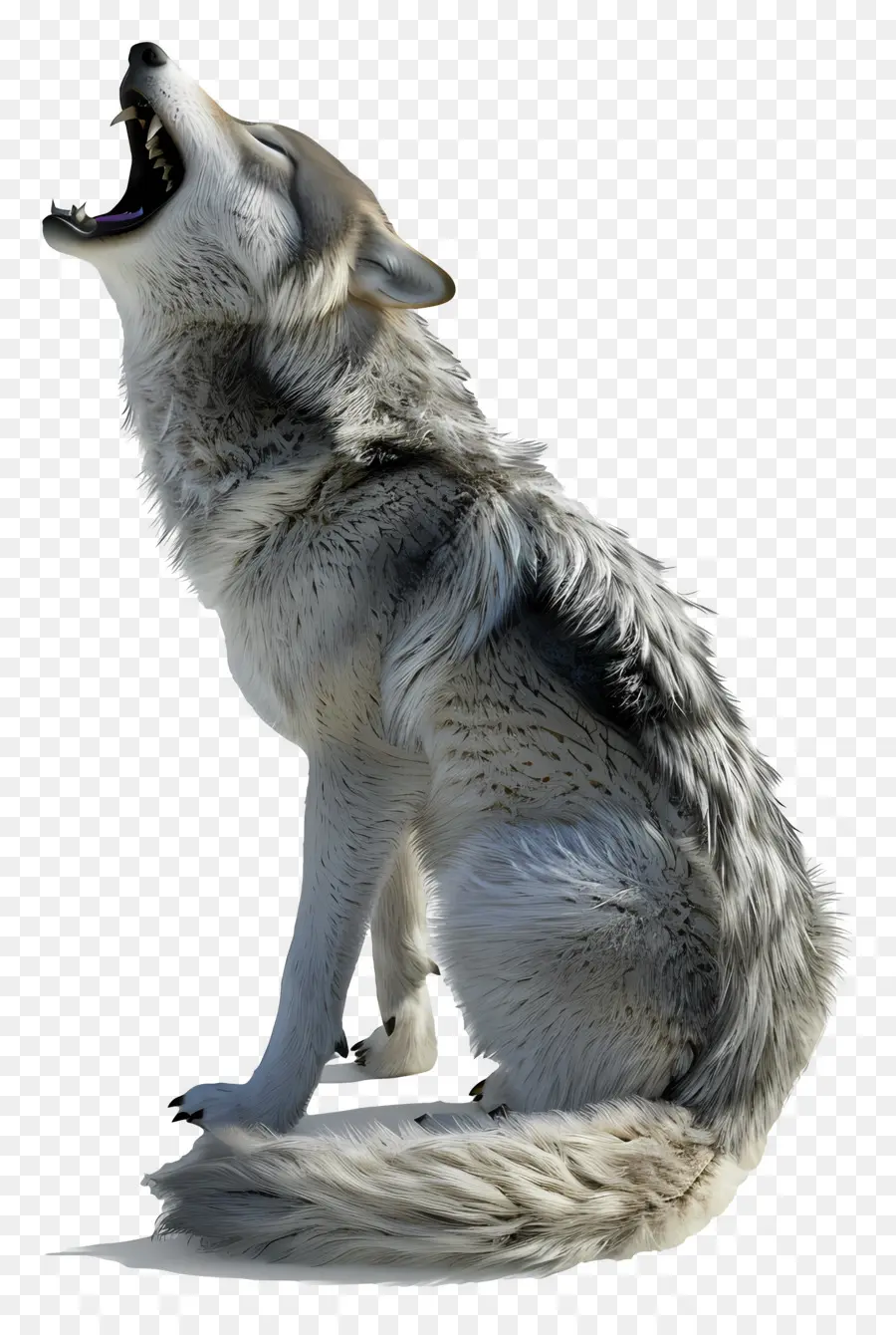 Lobo Uivando，Lobo Uivante PNG