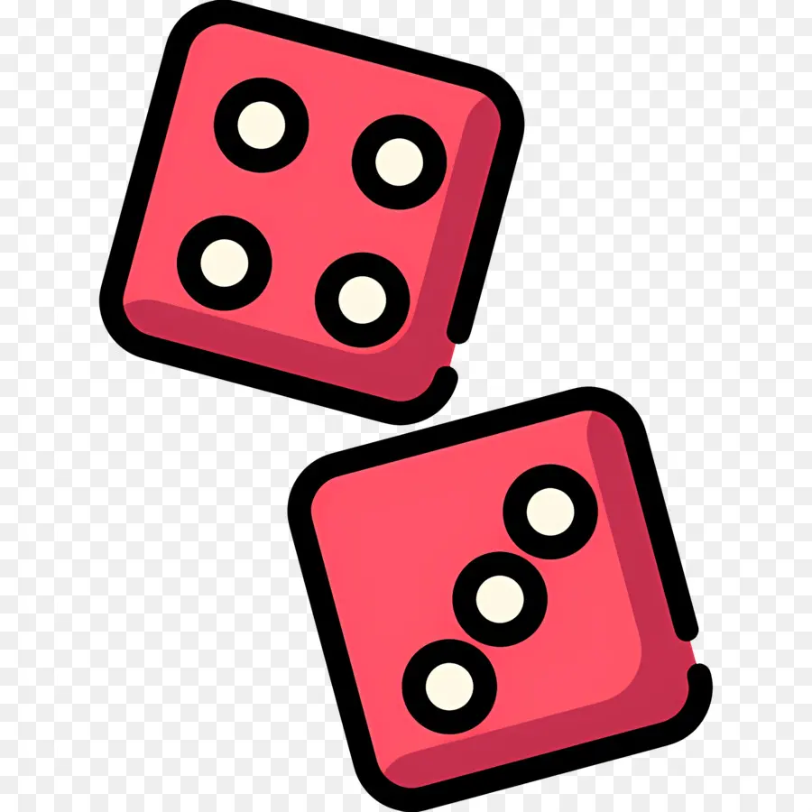 Dados De Cassino，Dados Vermelhos PNG