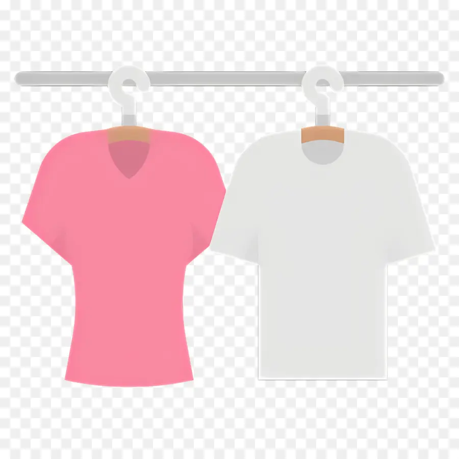 Pano Pendurado，Camisas Rosa E Brancas PNG