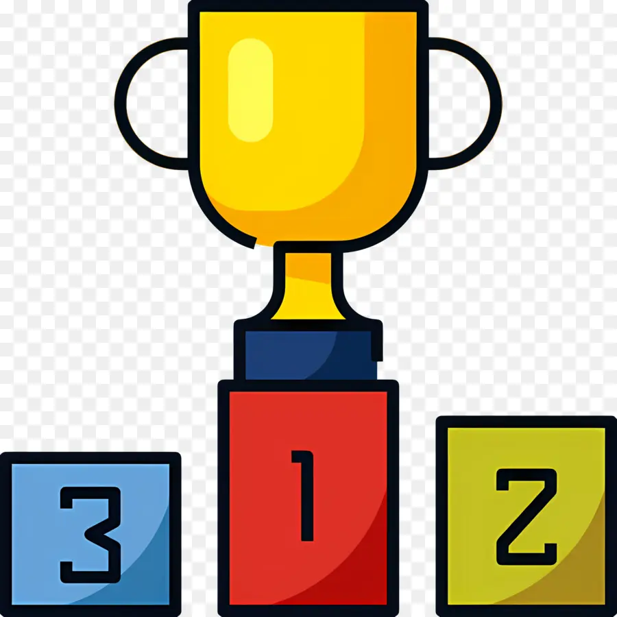 Pódio Do Troféu，Troféu PNG