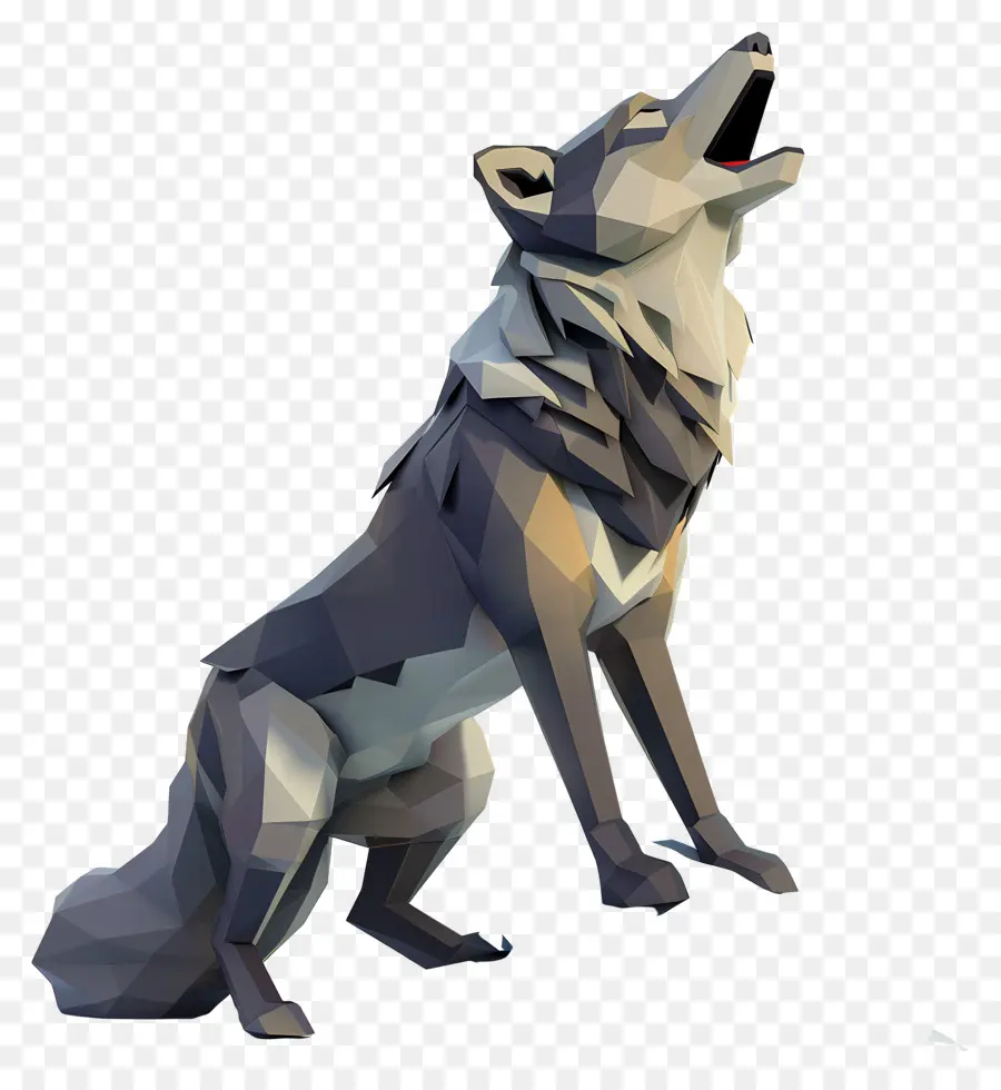 Lobo Uivando，Lobo Uivante PNG