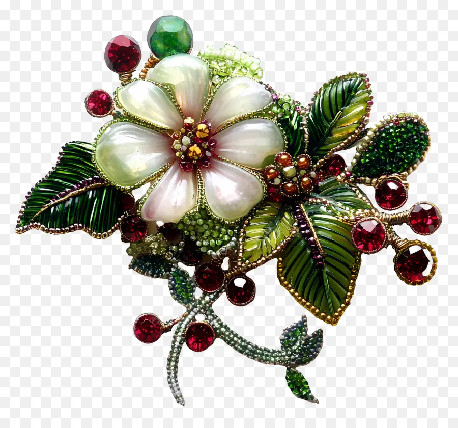 Broche，Lindo Broche De Flores PNG