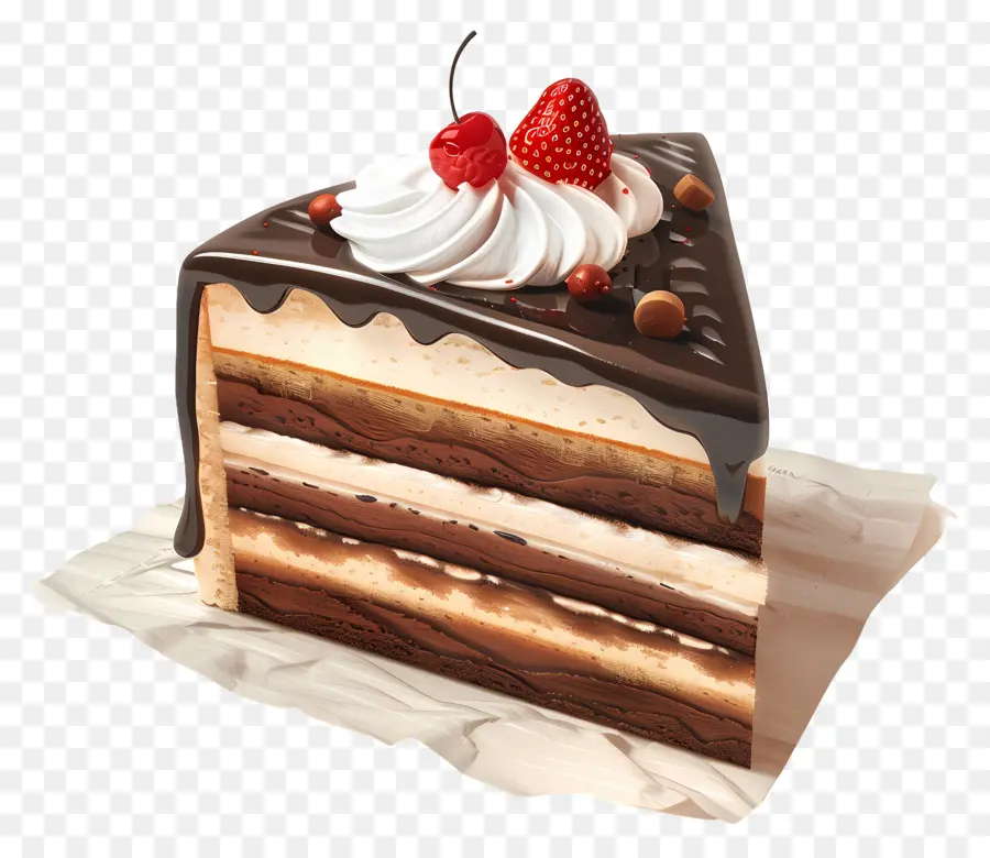 Bolo De Camadas，Bolo De Chocolate PNG