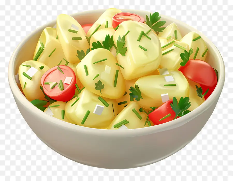 Salada De Batata，Tigela PNG