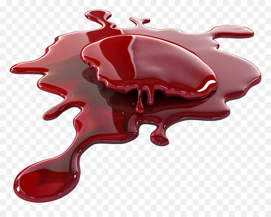 Poça De Sangue，Tinta Vermelha PNG