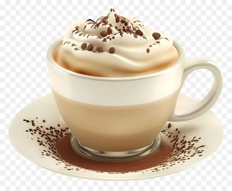 Capuccino，Xícara PNG