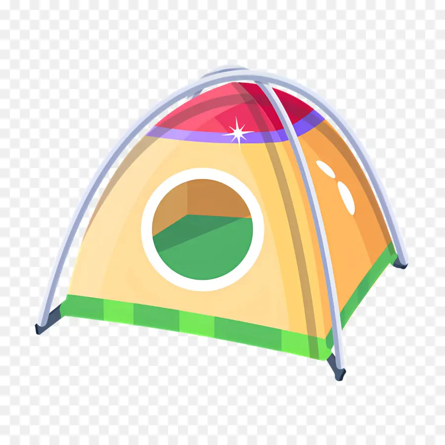 Barraca De Acampamento，Tenda Colorida PNG