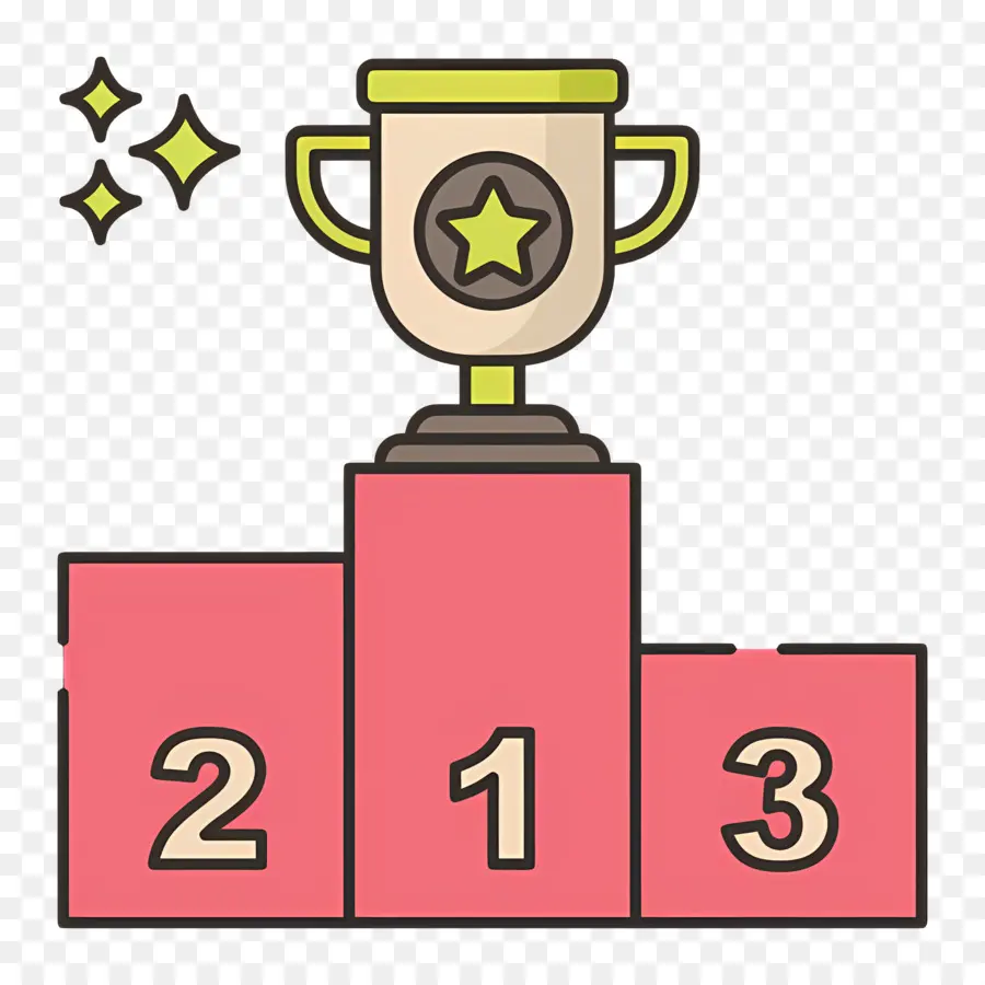 Pódio Do Troféu，Troféu PNG