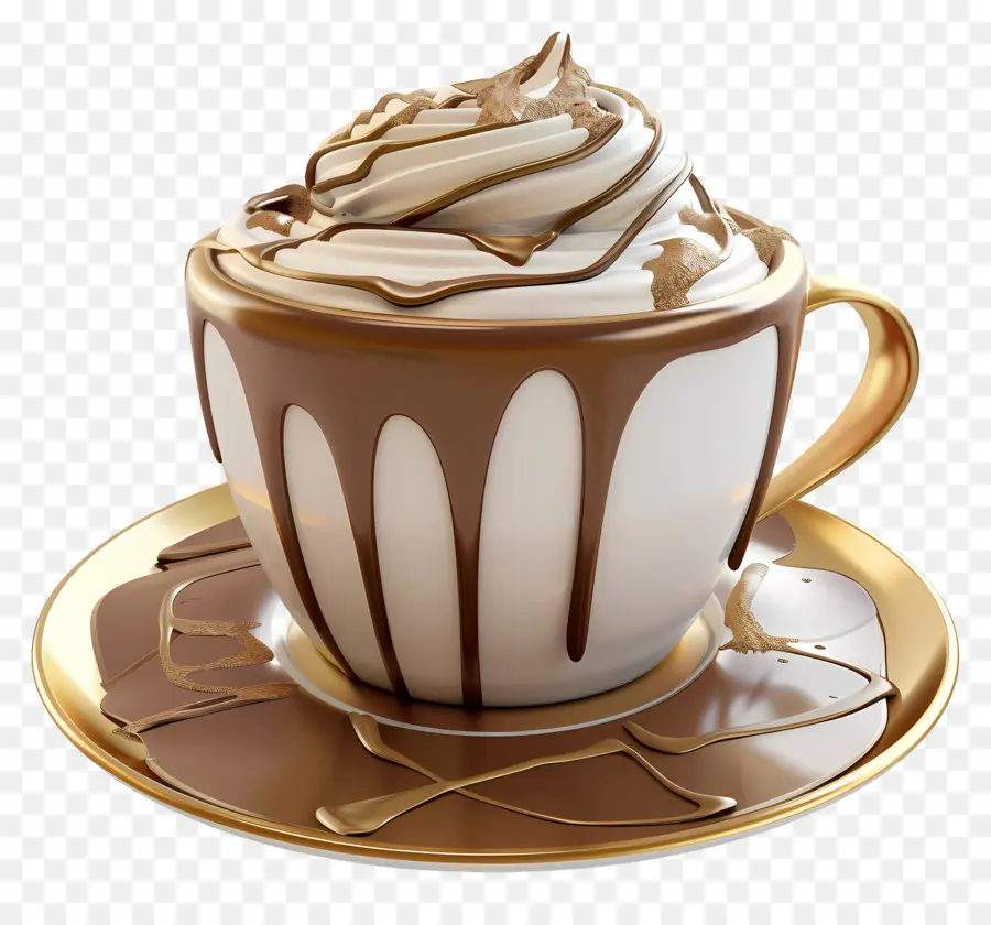 Capuccino，Xícara PNG