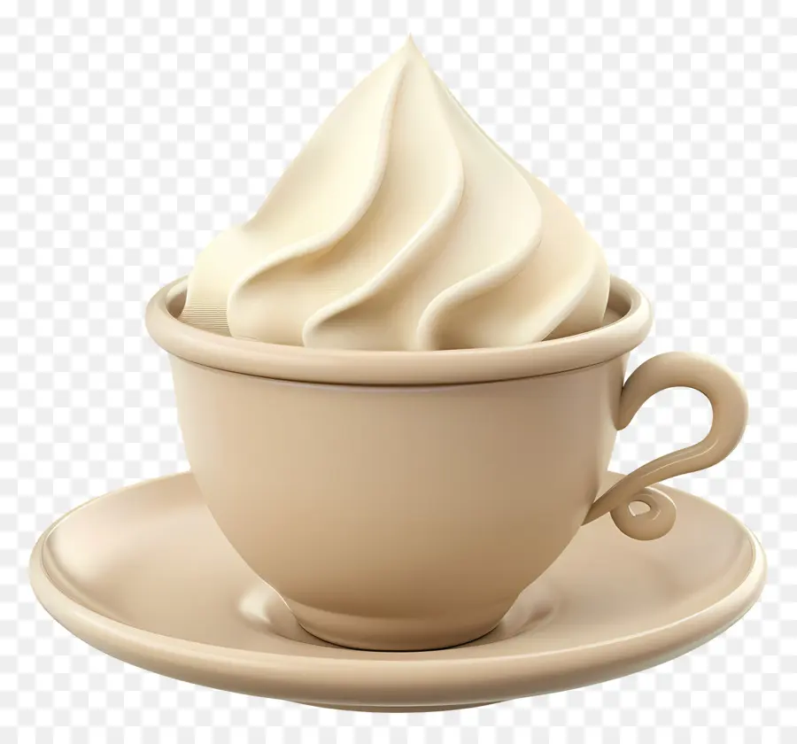 Capuccino，Copa Com Creme PNG