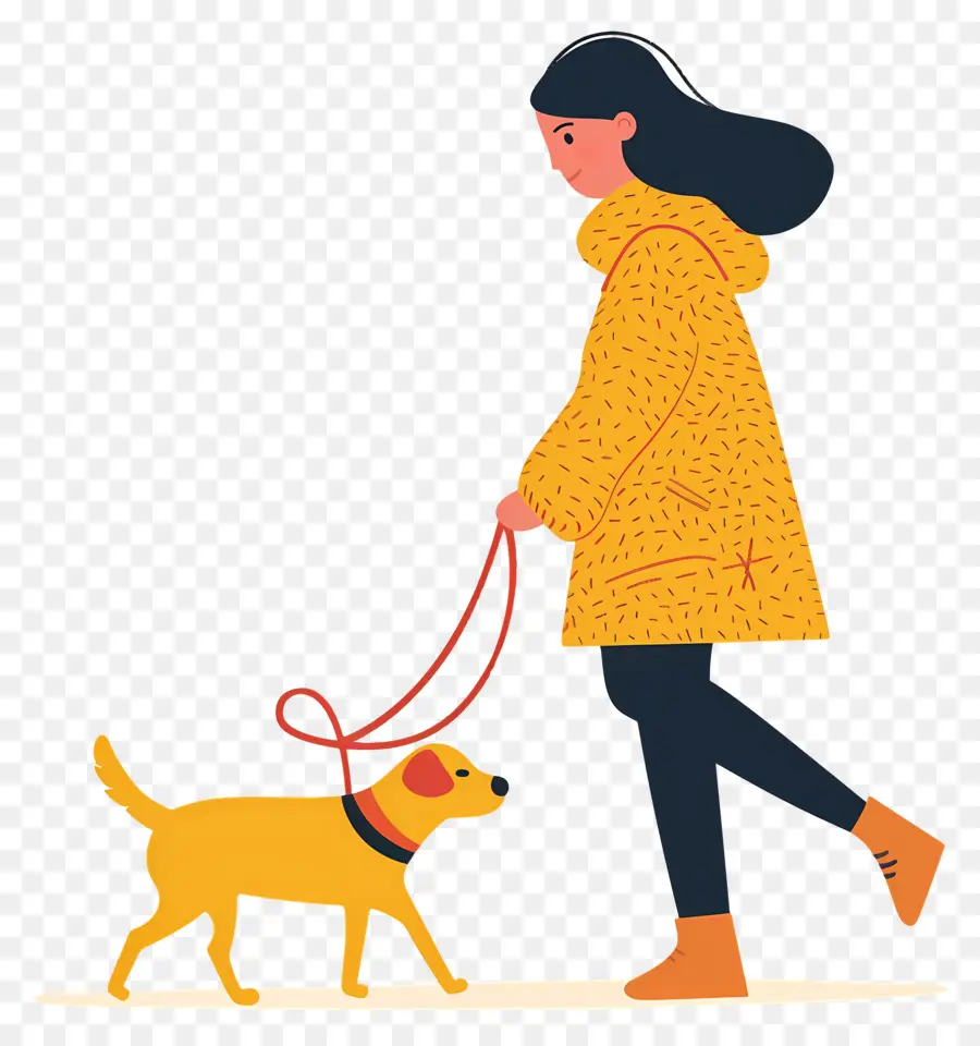 Mulher Passeando Com Cachorro，Cachorro PNG