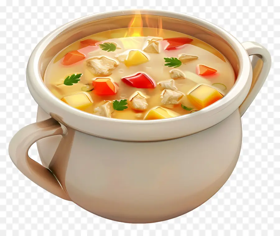 Canja De Galinha，Panela De Sopa PNG