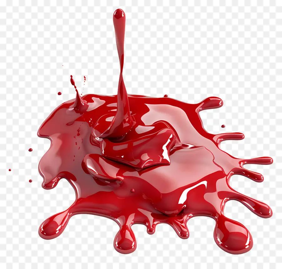 Poça De Sangue，Respingo De Tinta Vermelha PNG