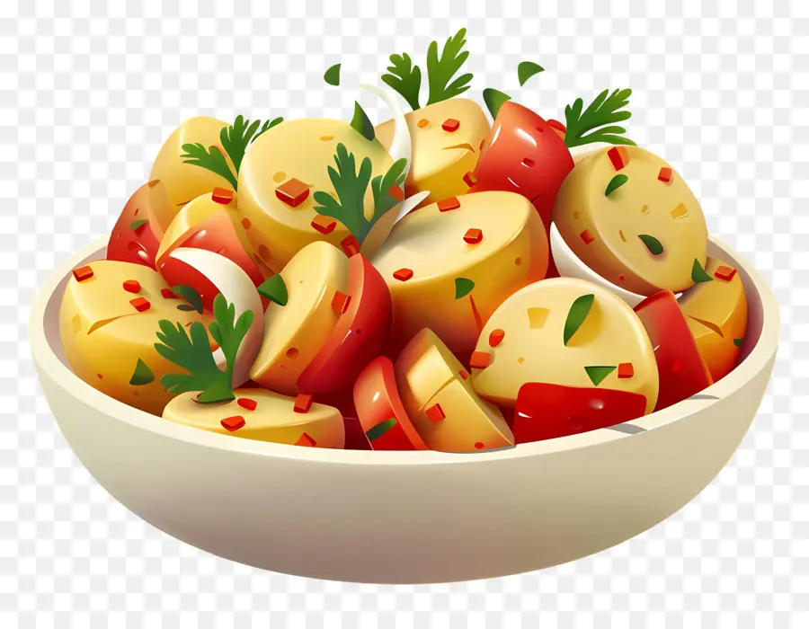 Salada De Batata，Tigela PNG