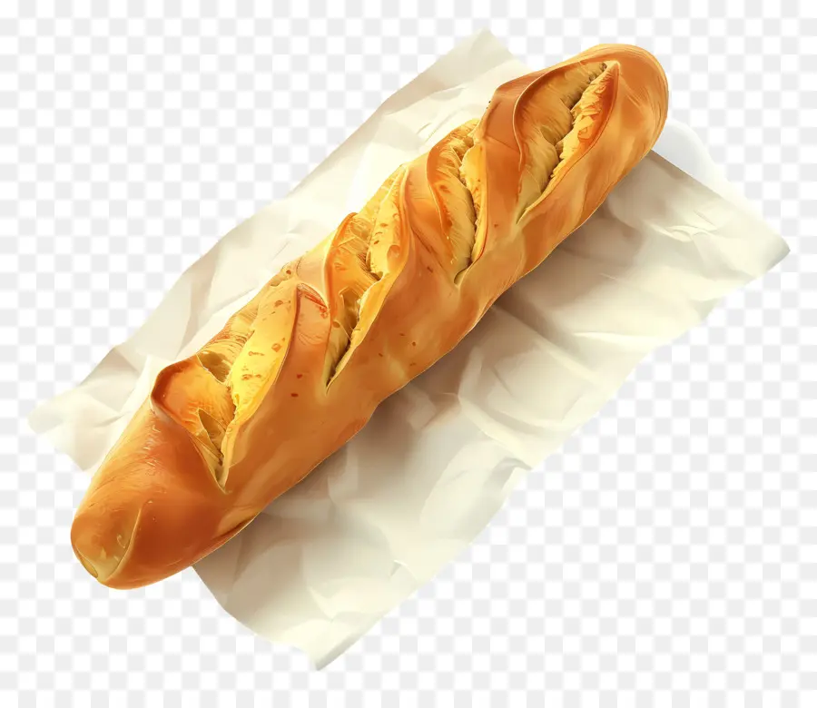 Baguete Amarela，Pão PNG